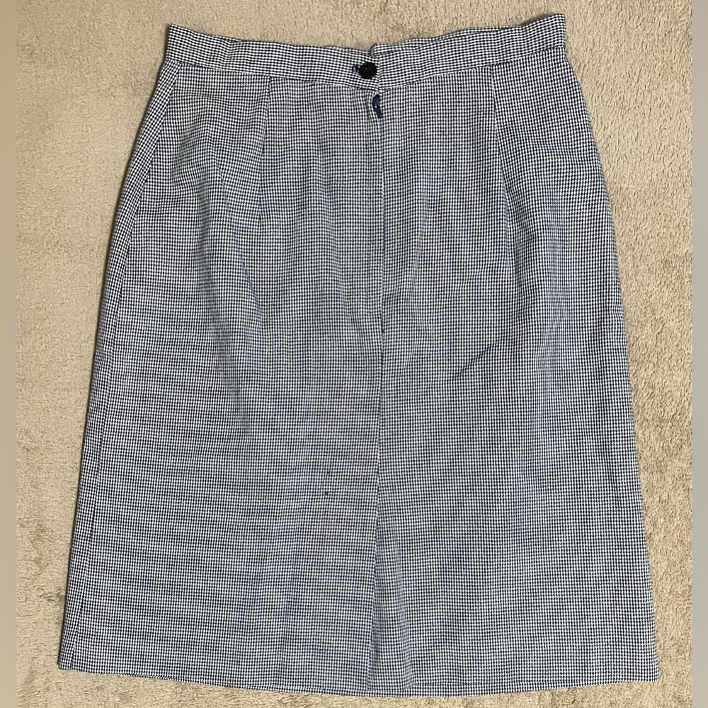 Michele Black and White Pencil Skirt